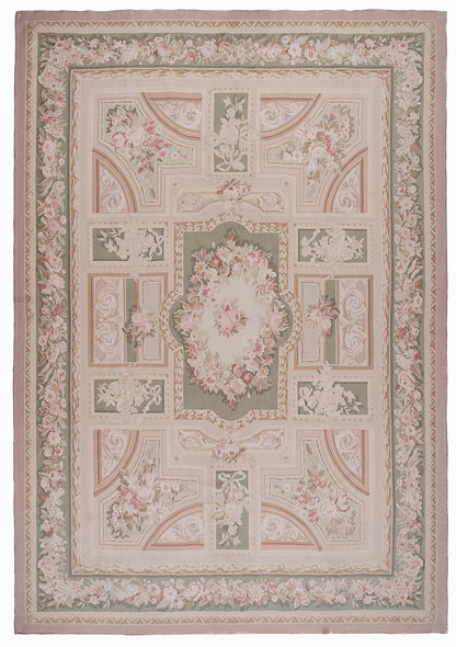 Antique 19th C Design Aubusson Rug 465