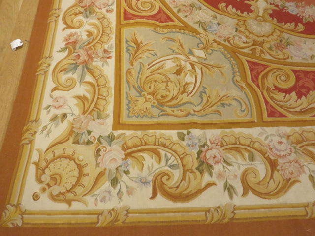 Antique 19th C Design Aubusson Rug 468