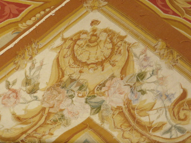 Antique 19th C Design Aubusson Rug 468