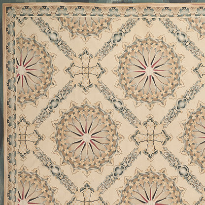 Antique 19th C Design Aubusson Rug 470