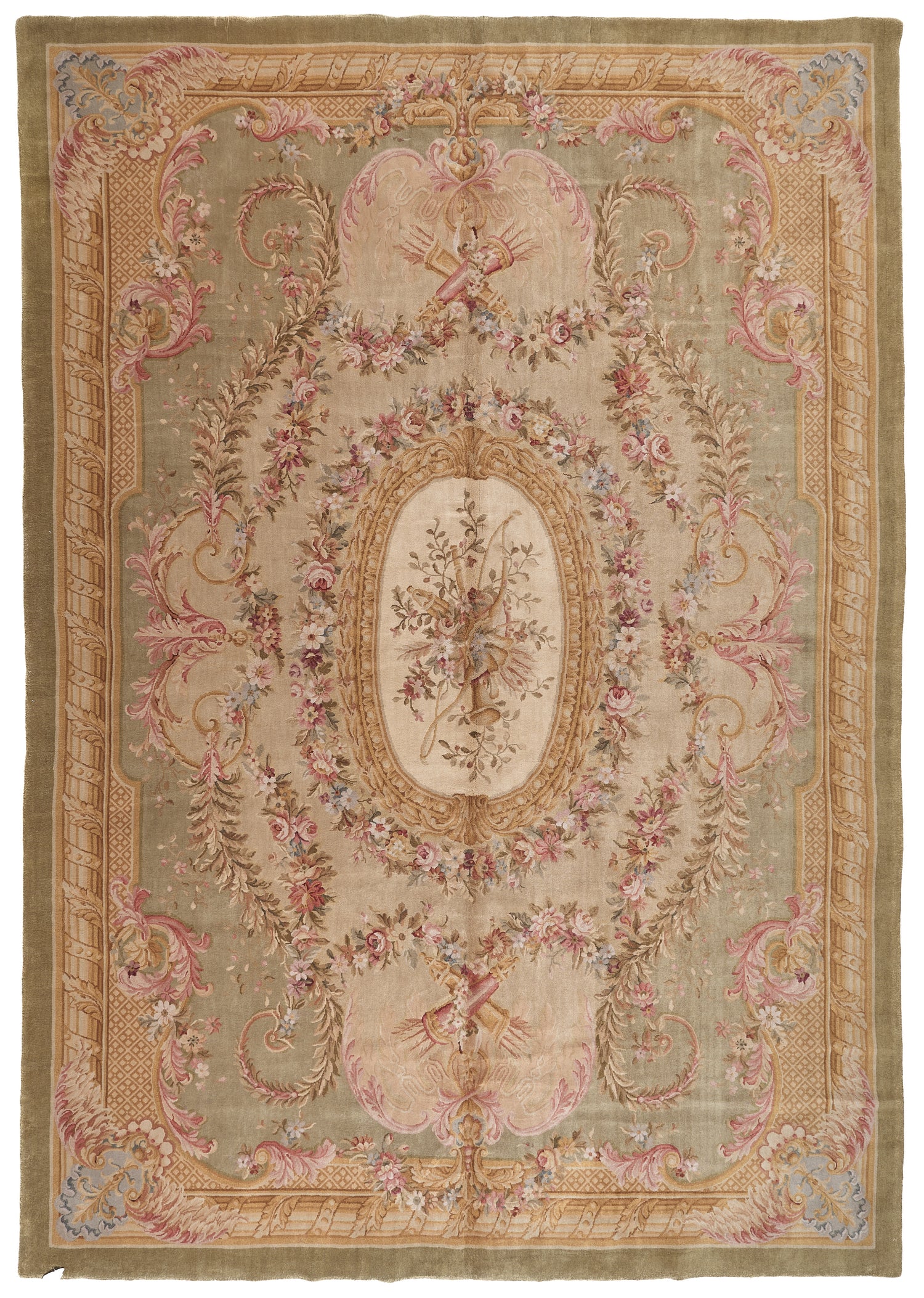 Hand Knotted Savonnerie Carpet 8007