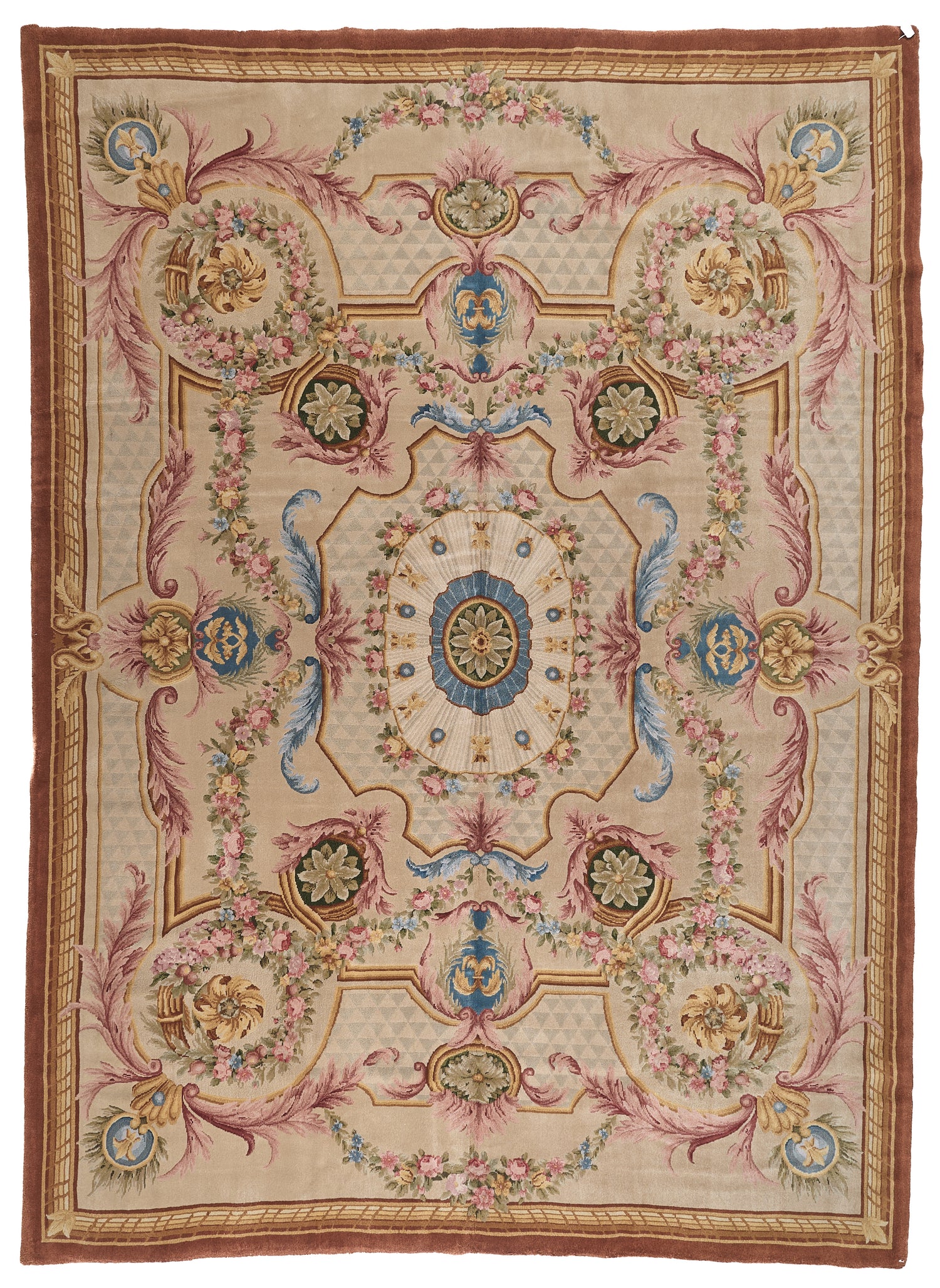 Hand Knotted Savonnerie Carpet 8025