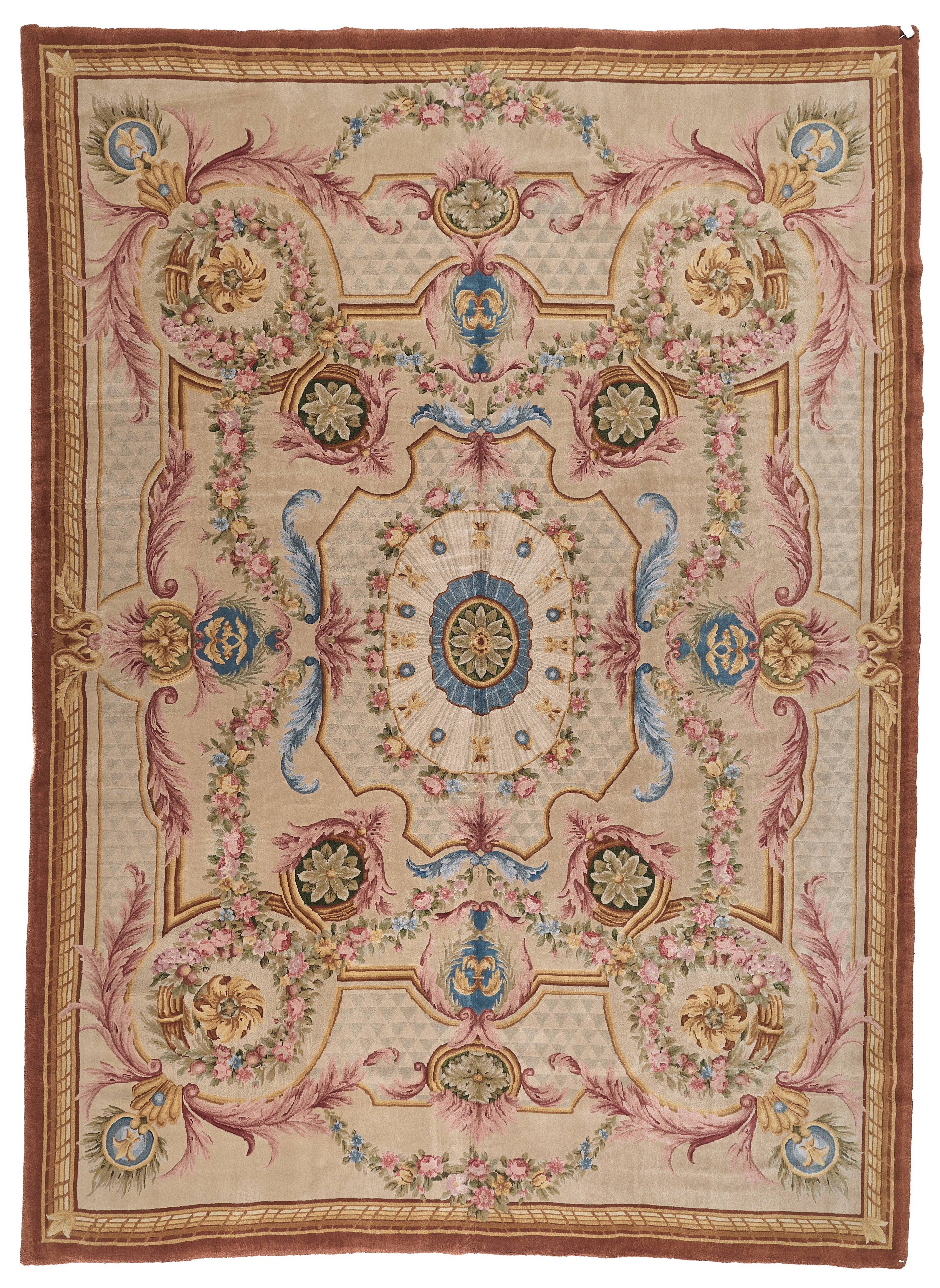 Hand Knotted Savonnerie Carpet 8025