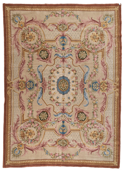 Hand Knotted Savonnerie Carpet 8025