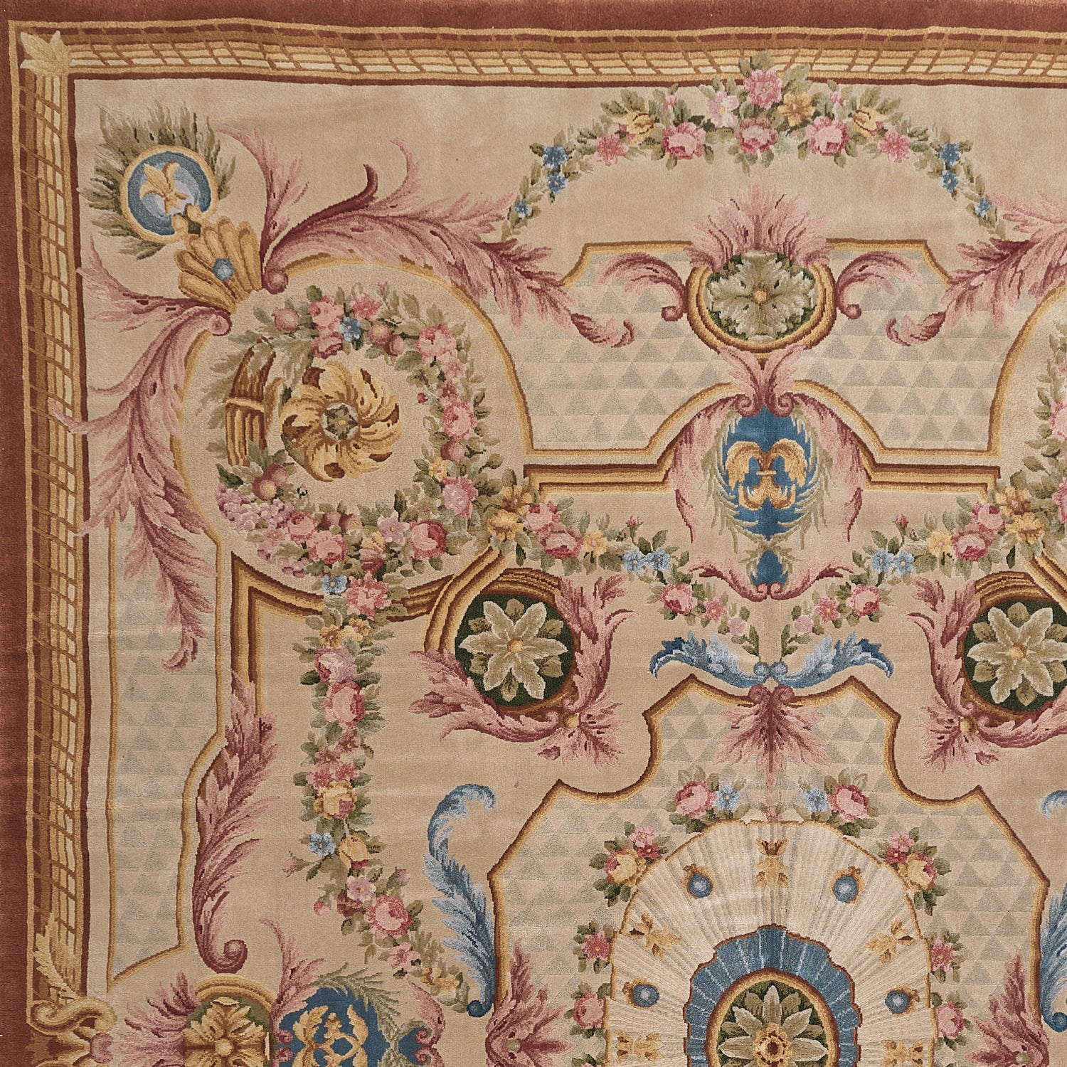 Hand Knotted Savonnerie Carpet 8025