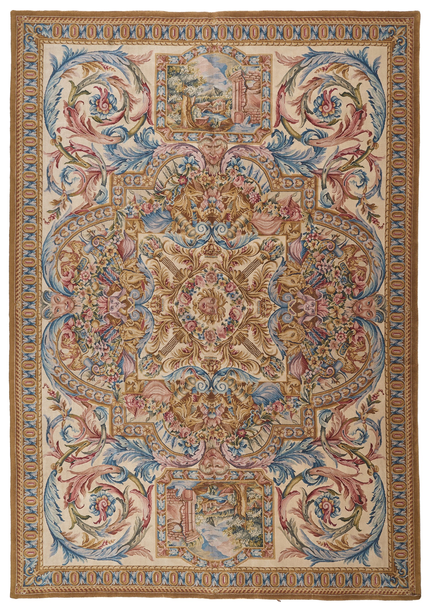 Hand Knotted Savonnerie Carpet 8026