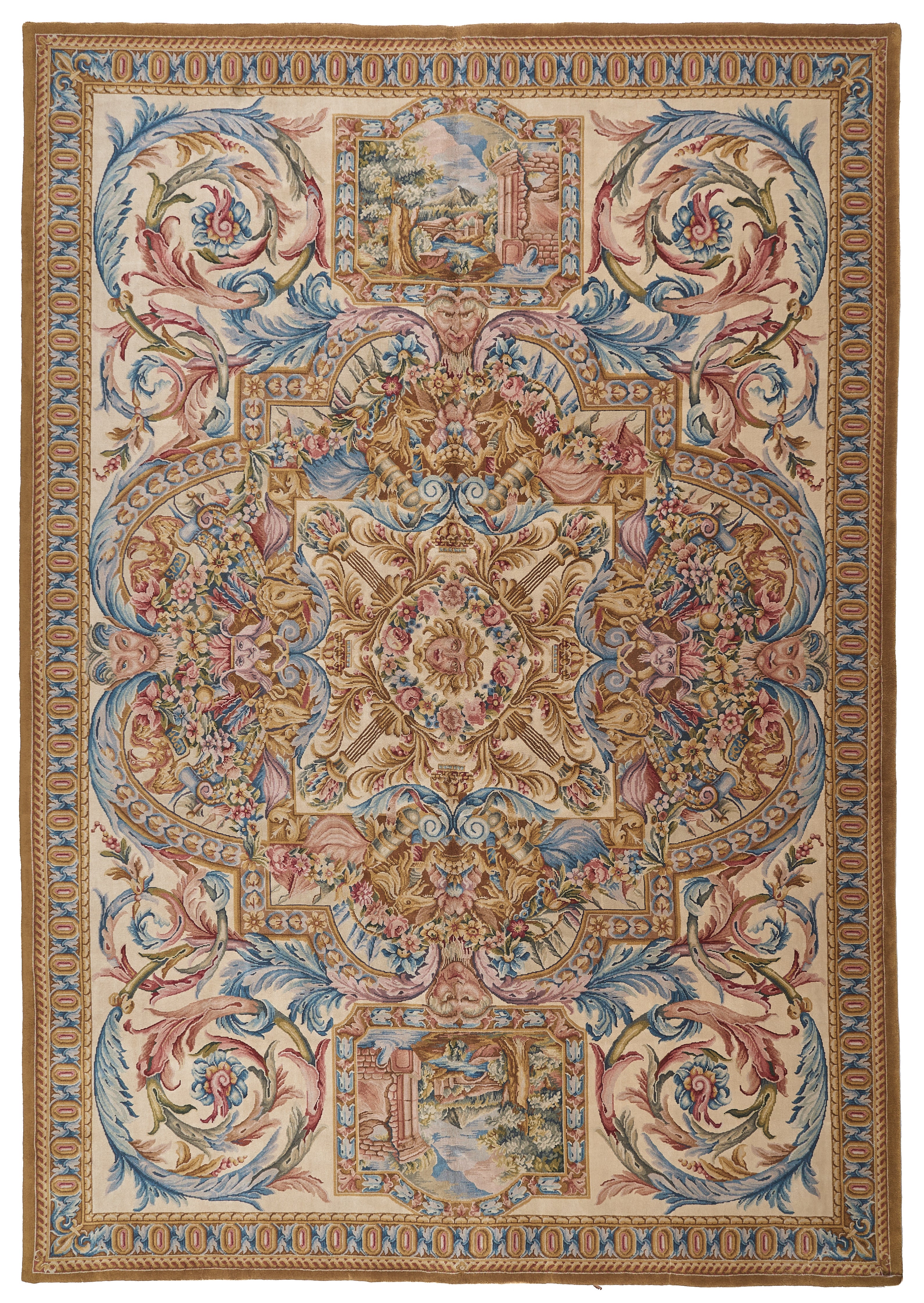 Hand Knotted Savonnerie Carpet 8026