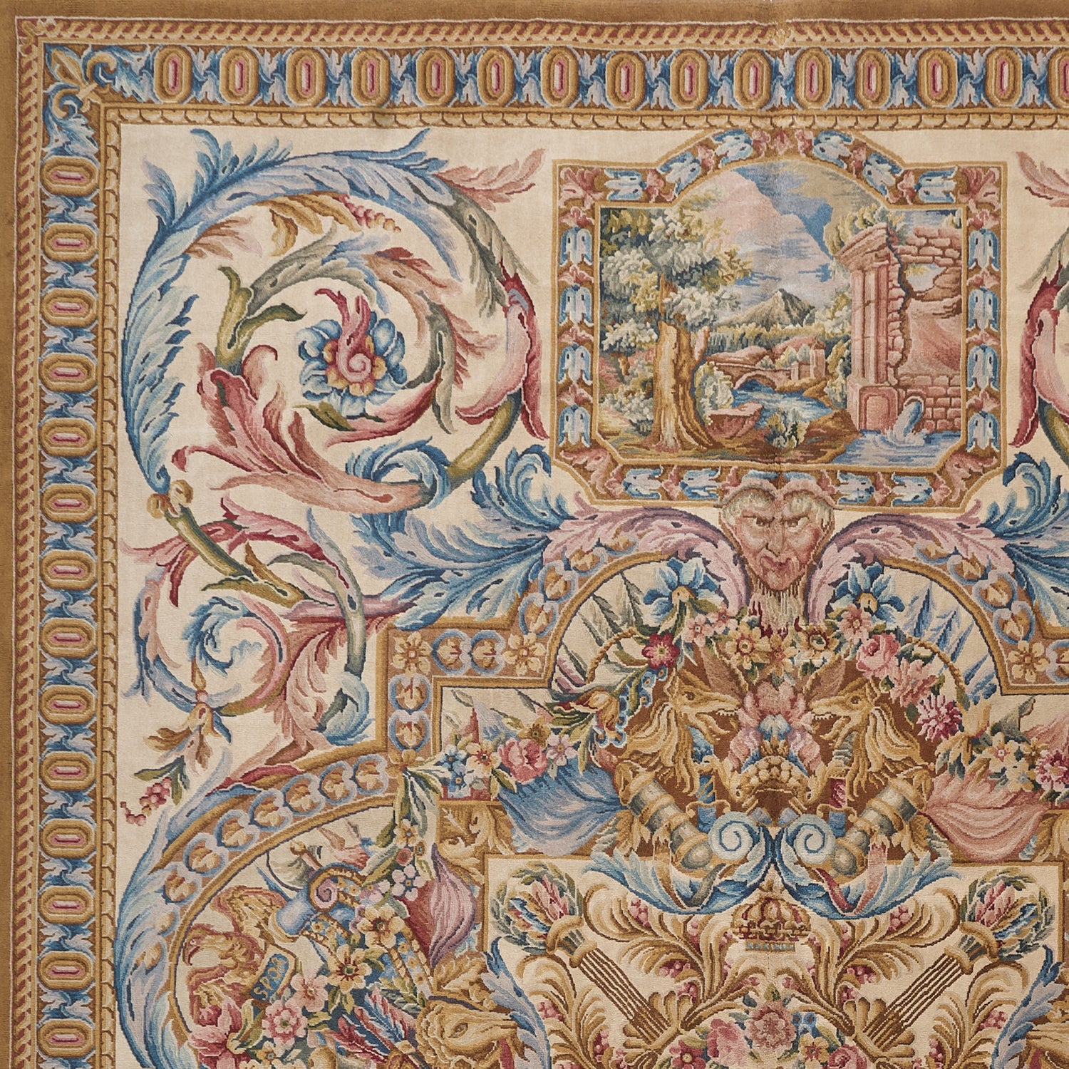 Hand Knotted Savonnerie Carpet 8026