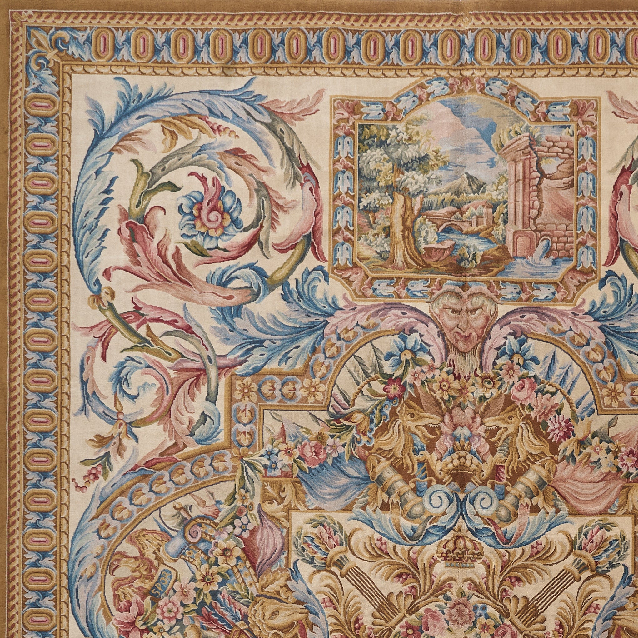 Hand Knotted Savonnerie Carpet 8026