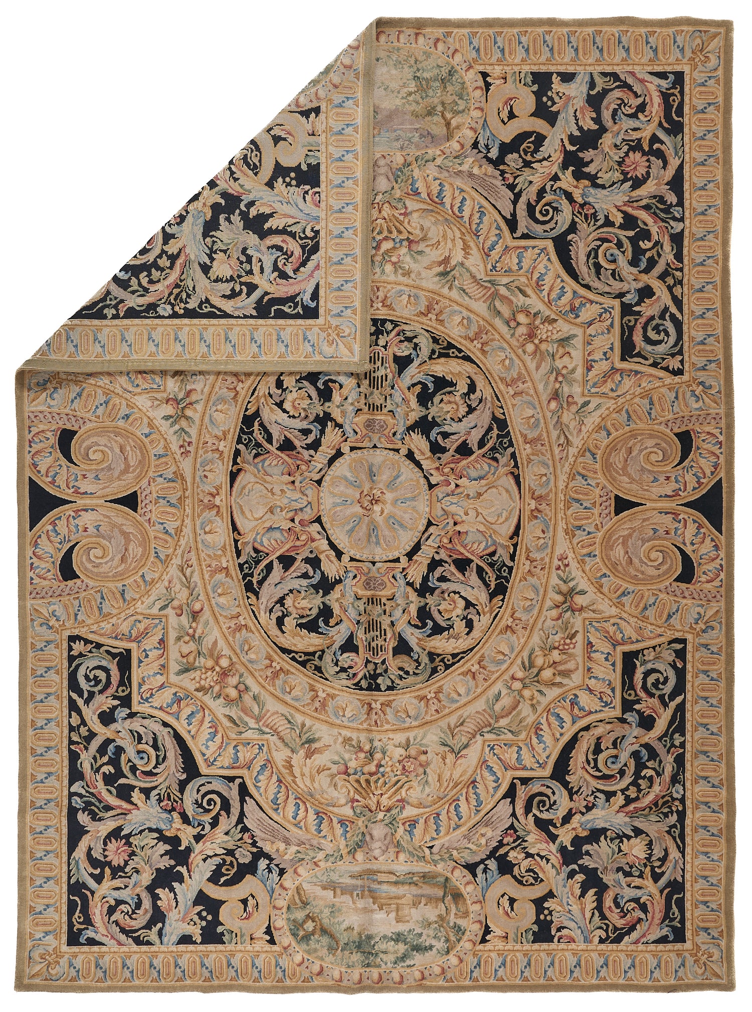 8031 Hand Knotted Savonnerie Carpet