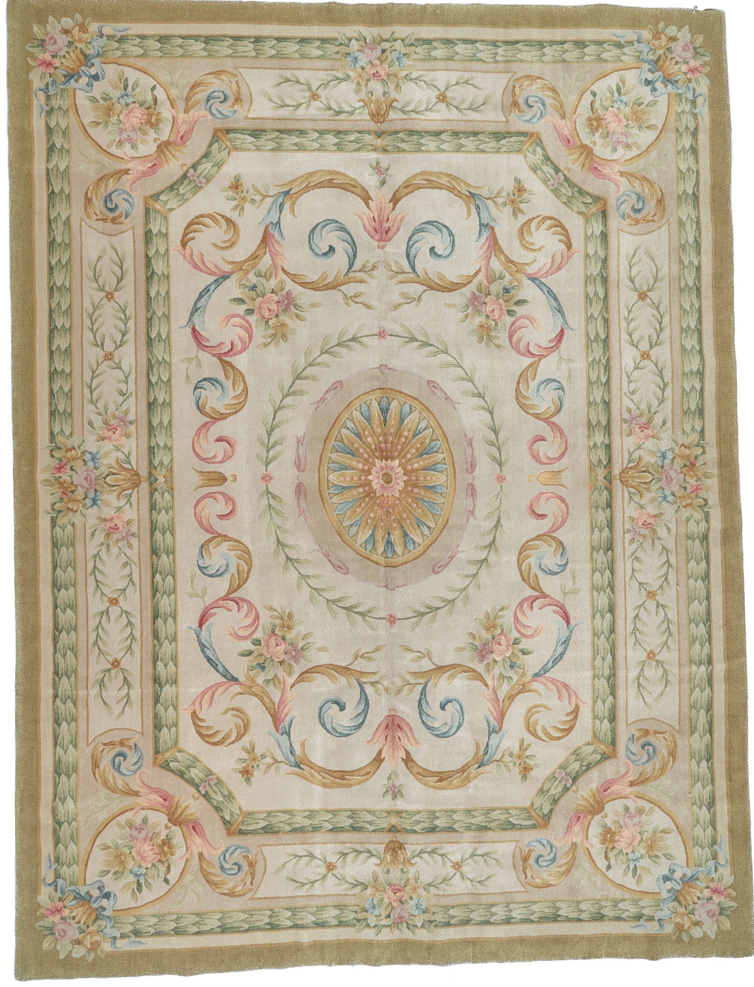 Hand Knotted Savonnerie Carpet 8036