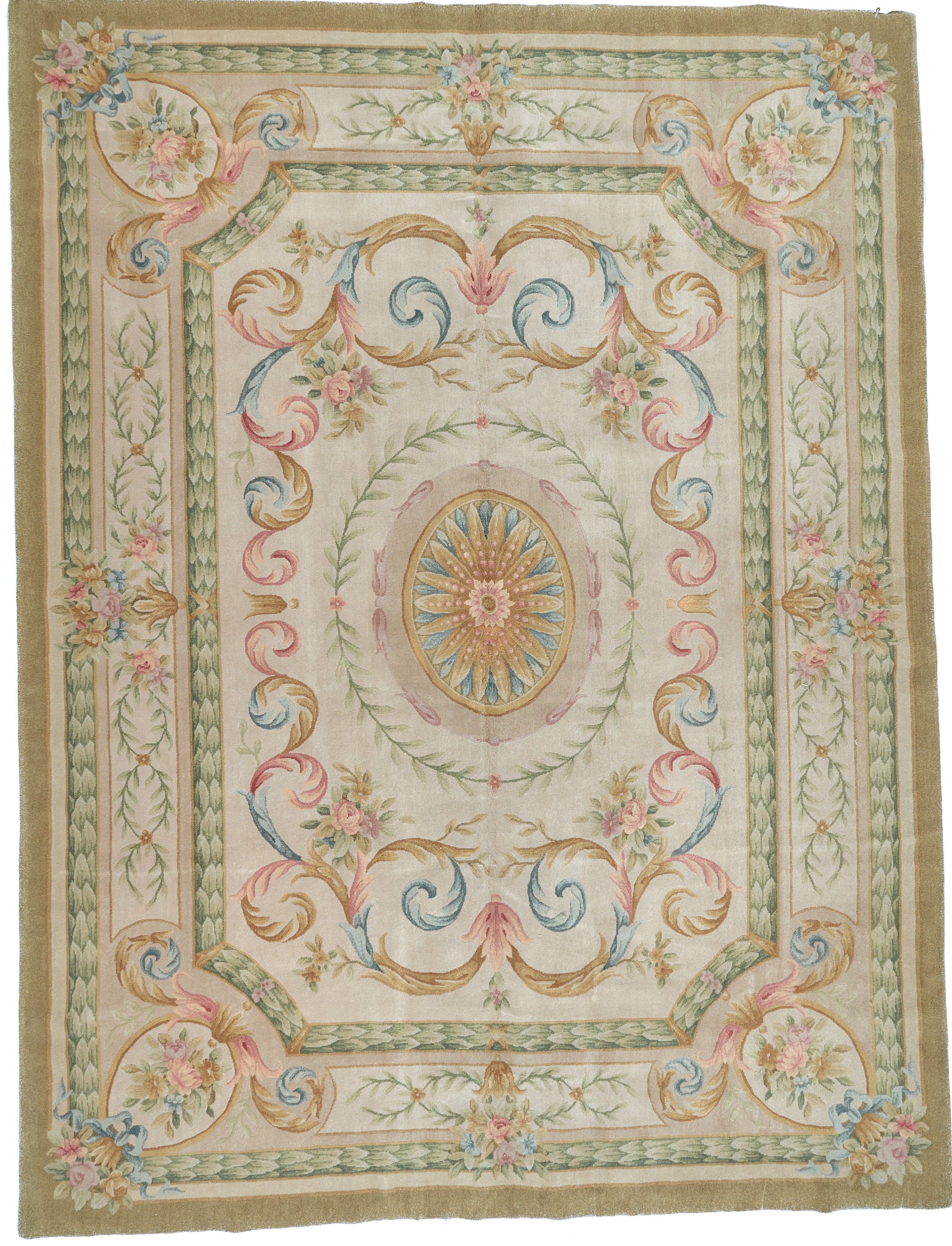 Hand Knotted Savonnerie Carpet 8036