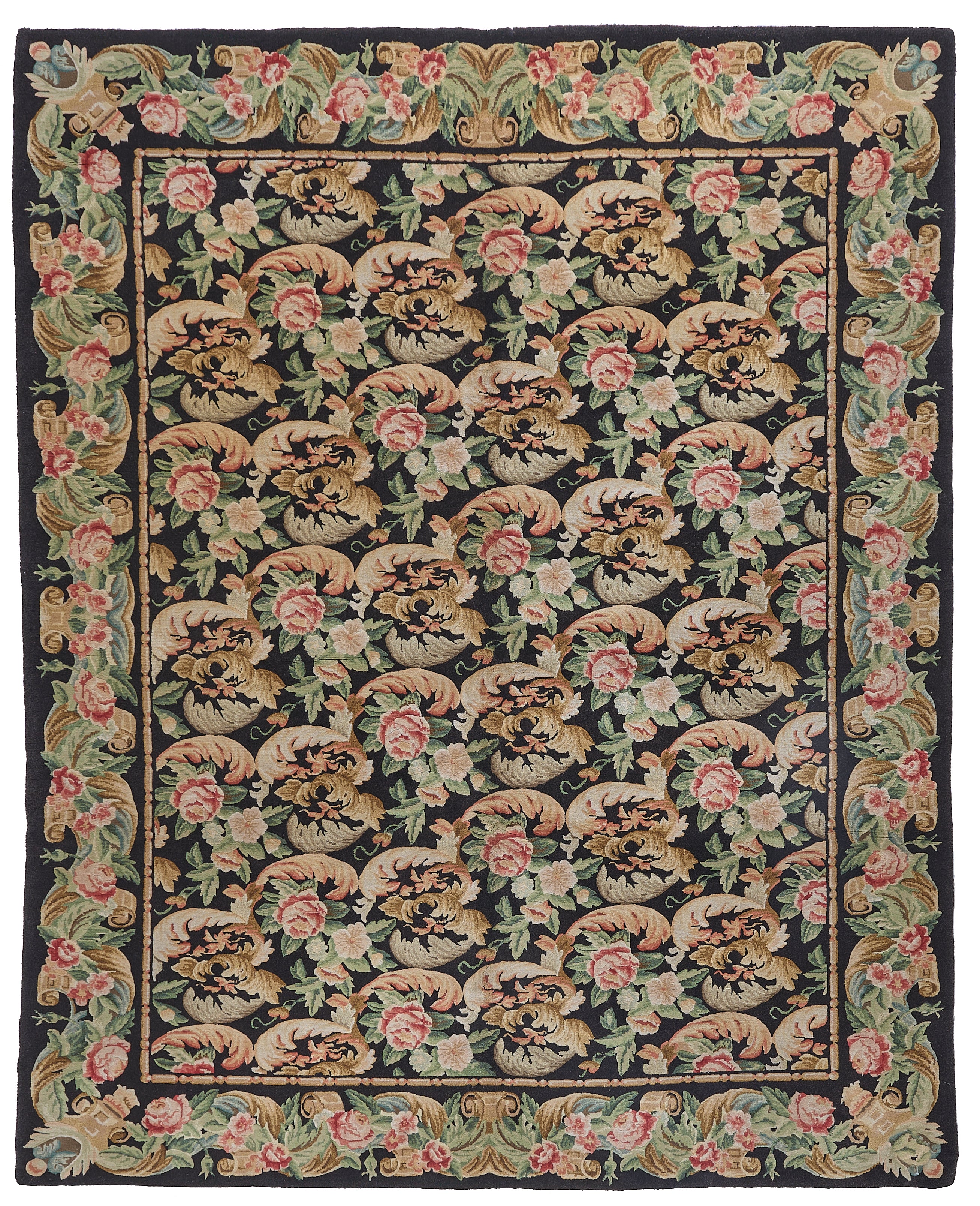 Hand Knotted Savonnerie Carpet 8049