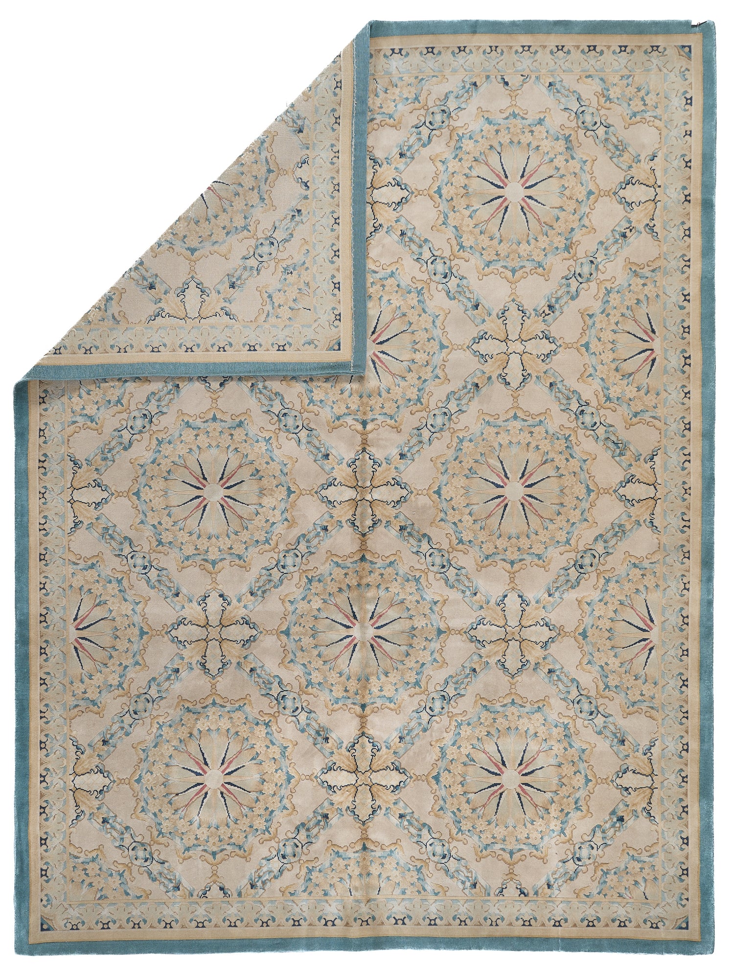 Hand Knotted Savonnerie Carpet 8056