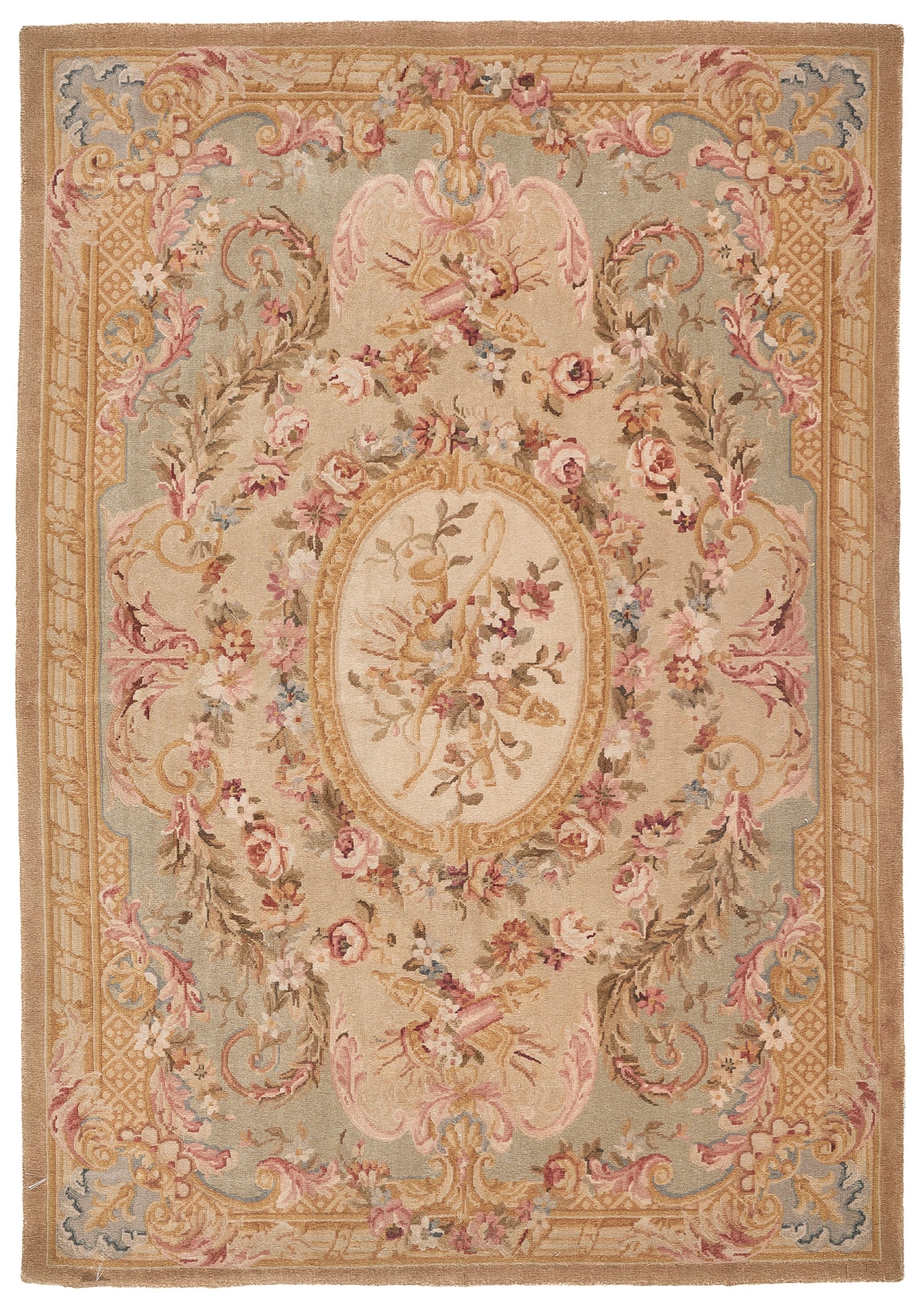 8068 Hand Knotted Savonnerie Carpet