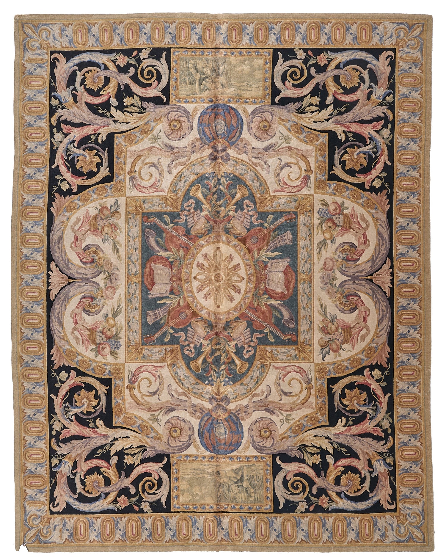 Hand Knotted Savonnerie Carpet 8069