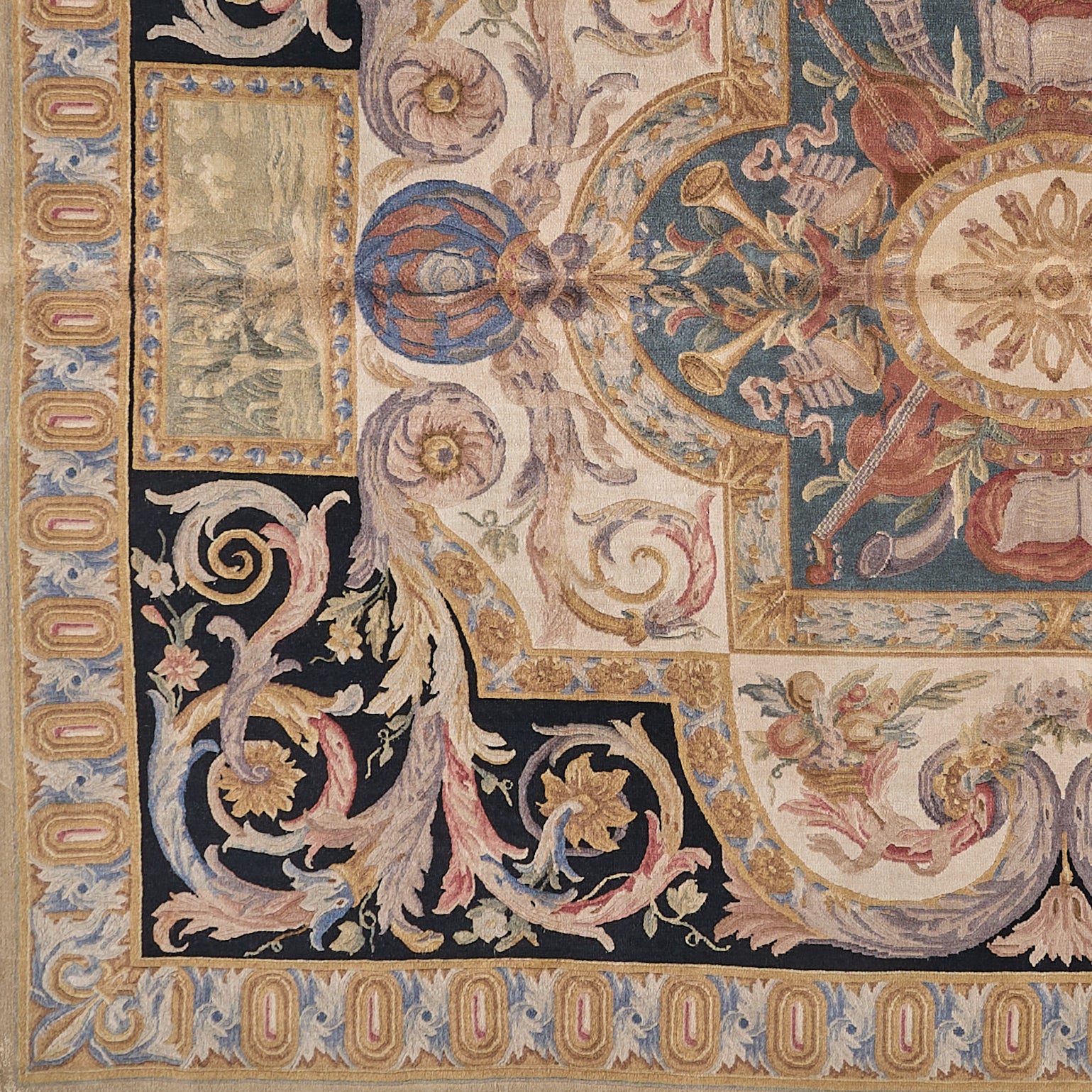 Hand Knotted Savonnerie Carpet 8069