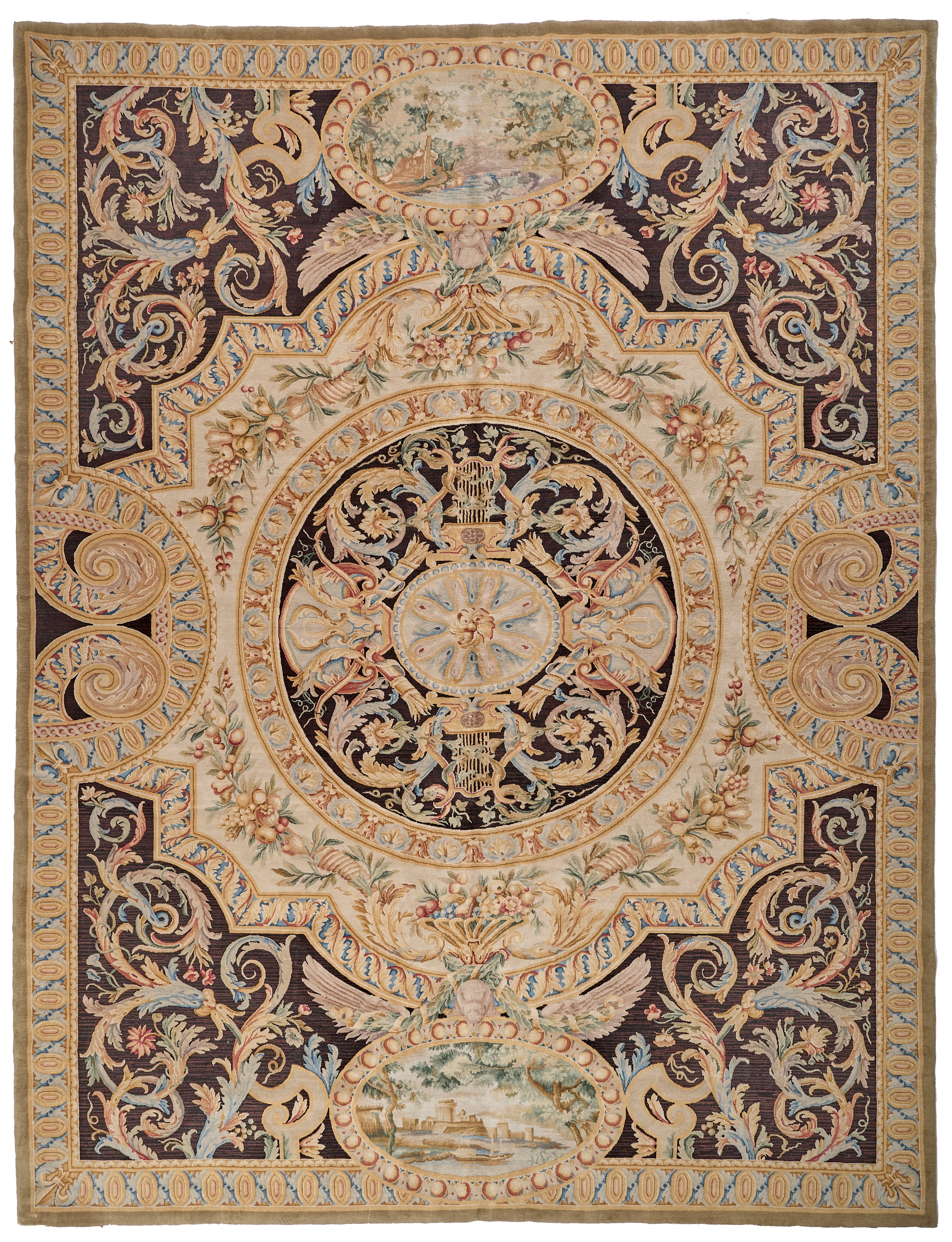 Hand Knotted Savonnerie Carpet 8087