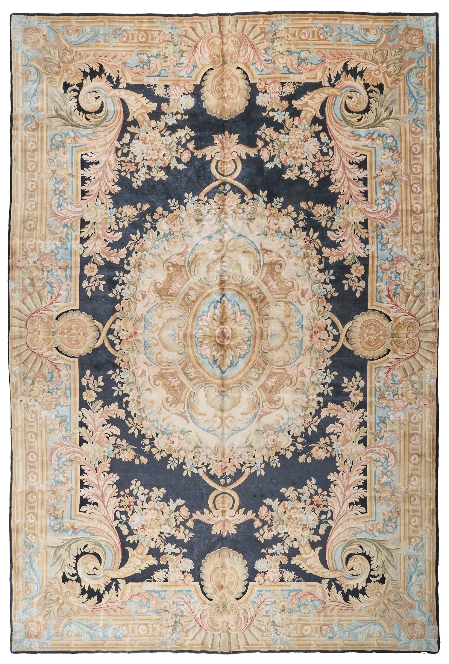 Hand Knotted Savonnerie Carpet 8092
