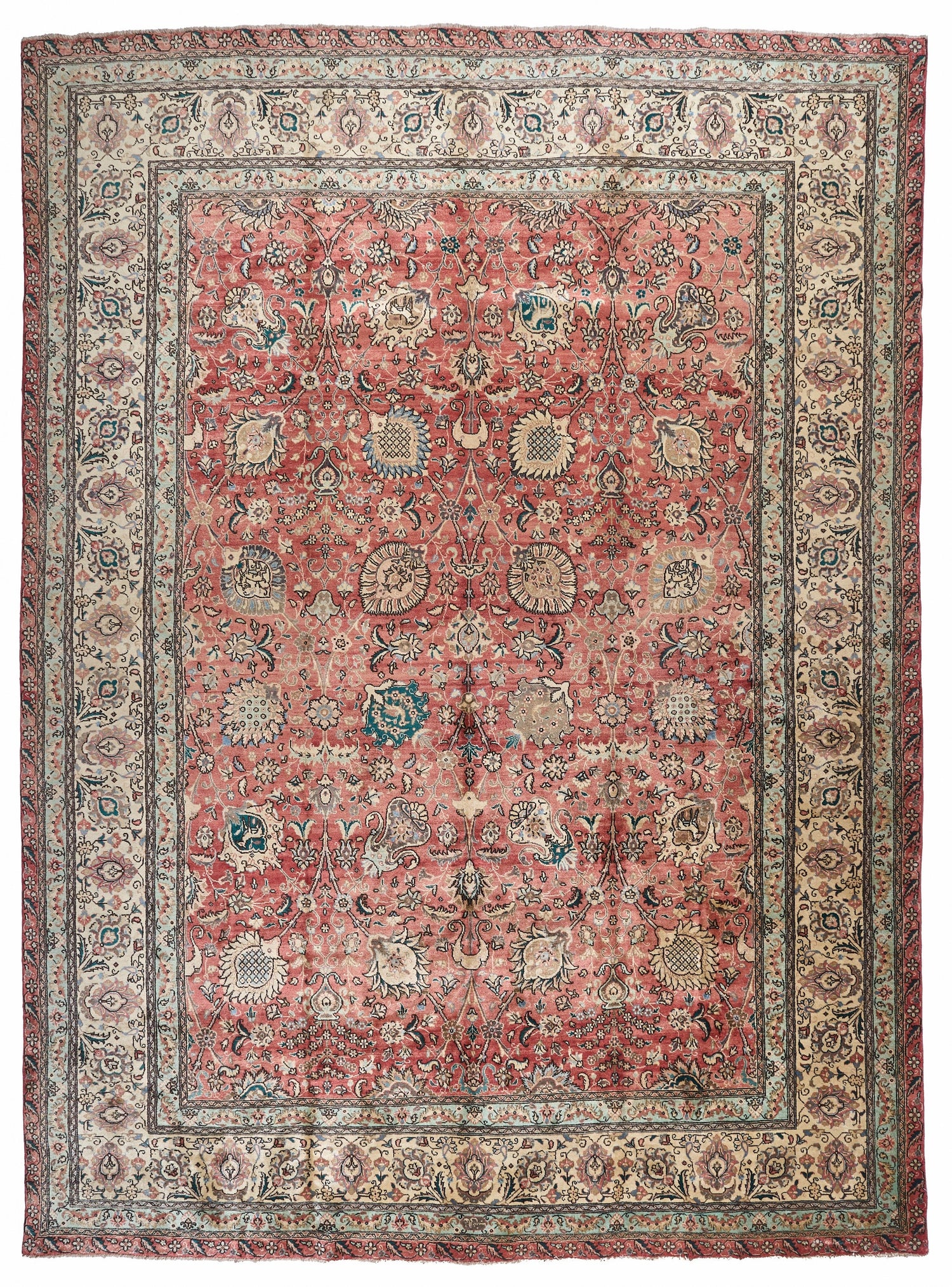 90002 Antique Persian Tabriz Circa 1880