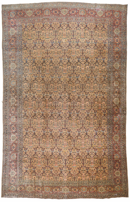 90007 Antique Persian Tabriz Circa 1880