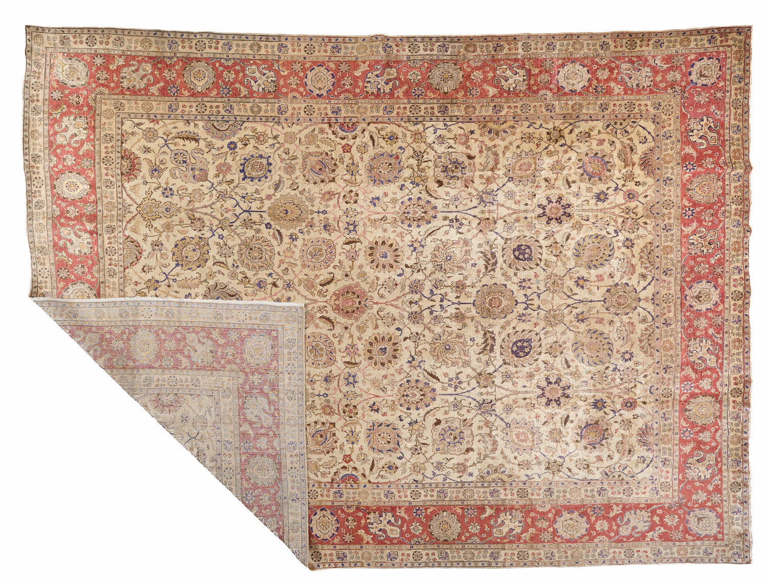 90008 Antique Persian Tabriz Carpet Circa 1900
