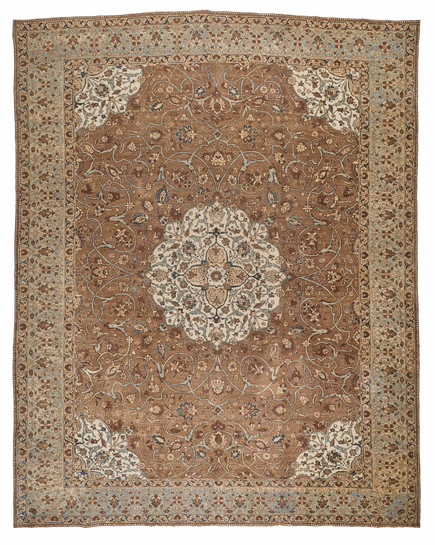 90011 Antique Persian Tabriz Carpet Circa 1920