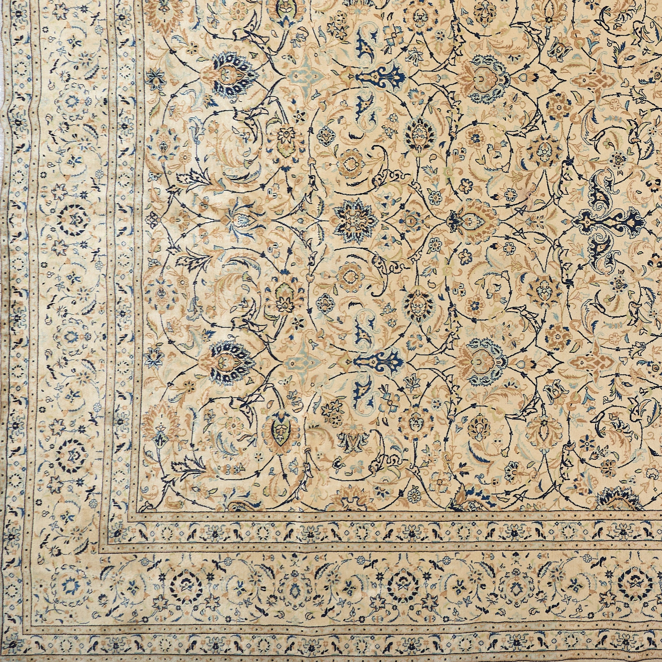 90015 Semi-Antique Persian Kashan Circa 1920