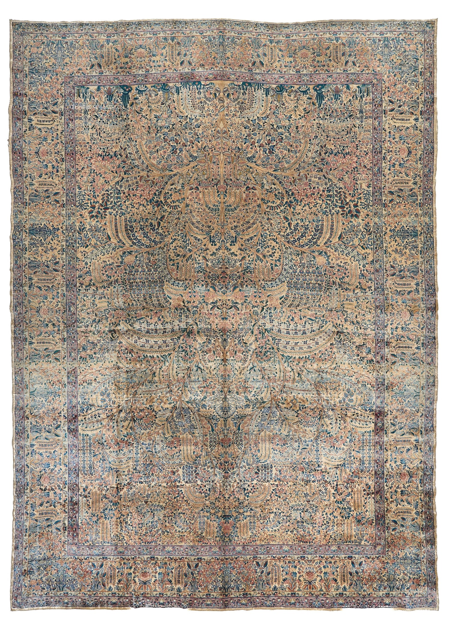 90017 Antique Persian laver kerman Rug Circa&amp;nbsp;1900