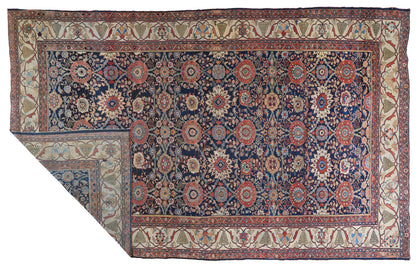 90019 Antique Persian Sultanabad Rug Circa 1880