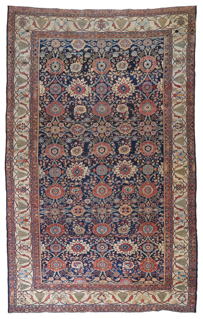 90019 Antique Persian Sultanabad Rug Circa 1880