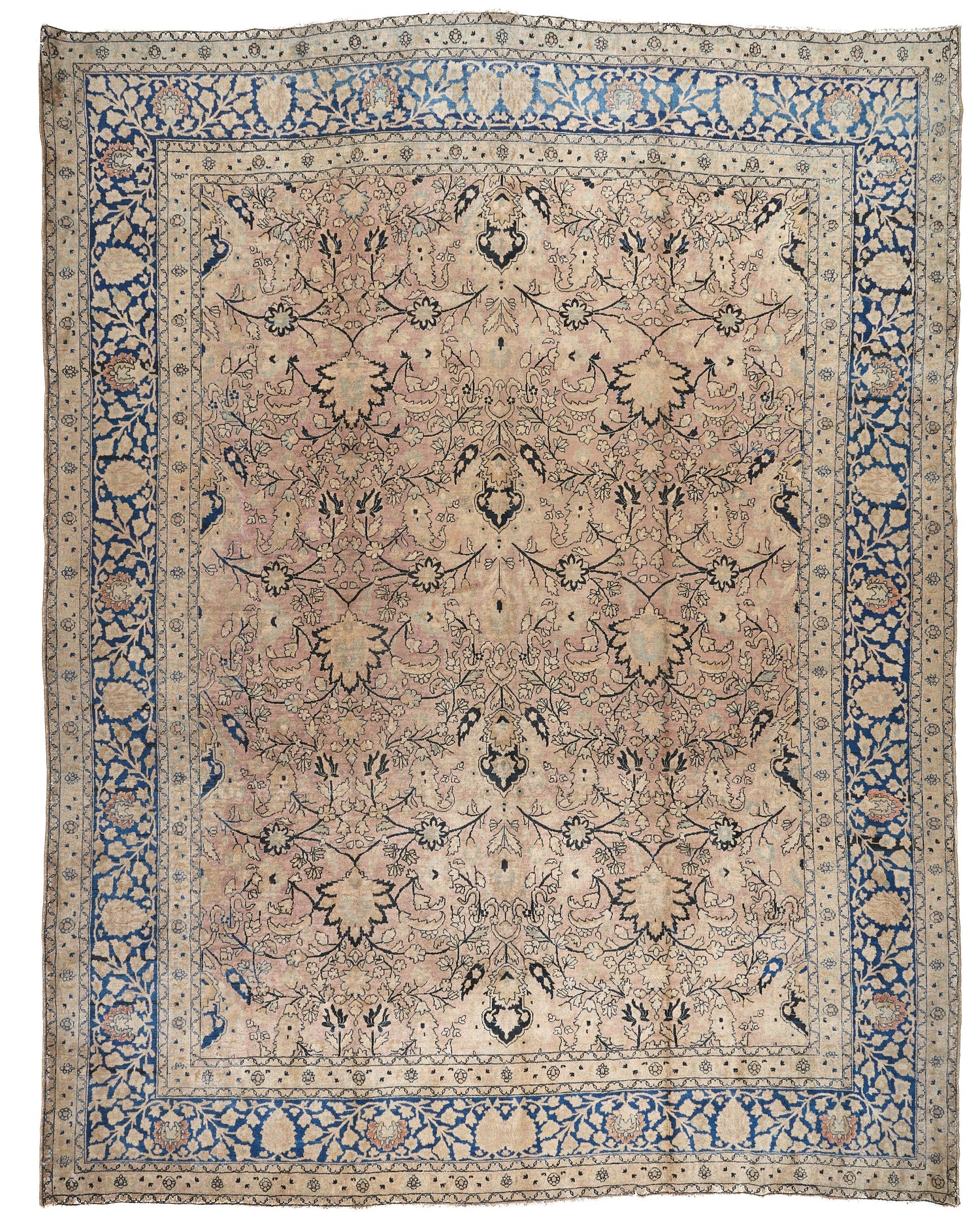 90026 Antique Persian Tabriz Carpet Circa 1920