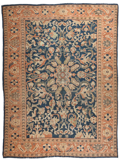 90035 Antique Persian Sultanabad Rug Circa 1880