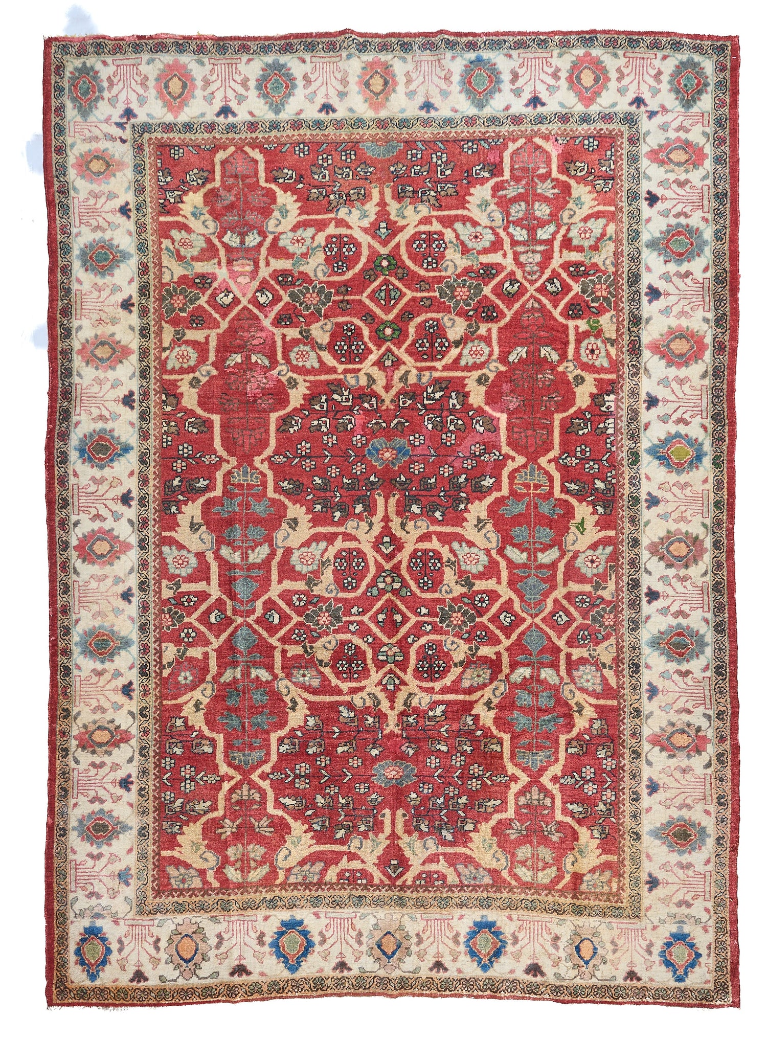 90036 Antique Persian Sultanabad Rug Circa 1880