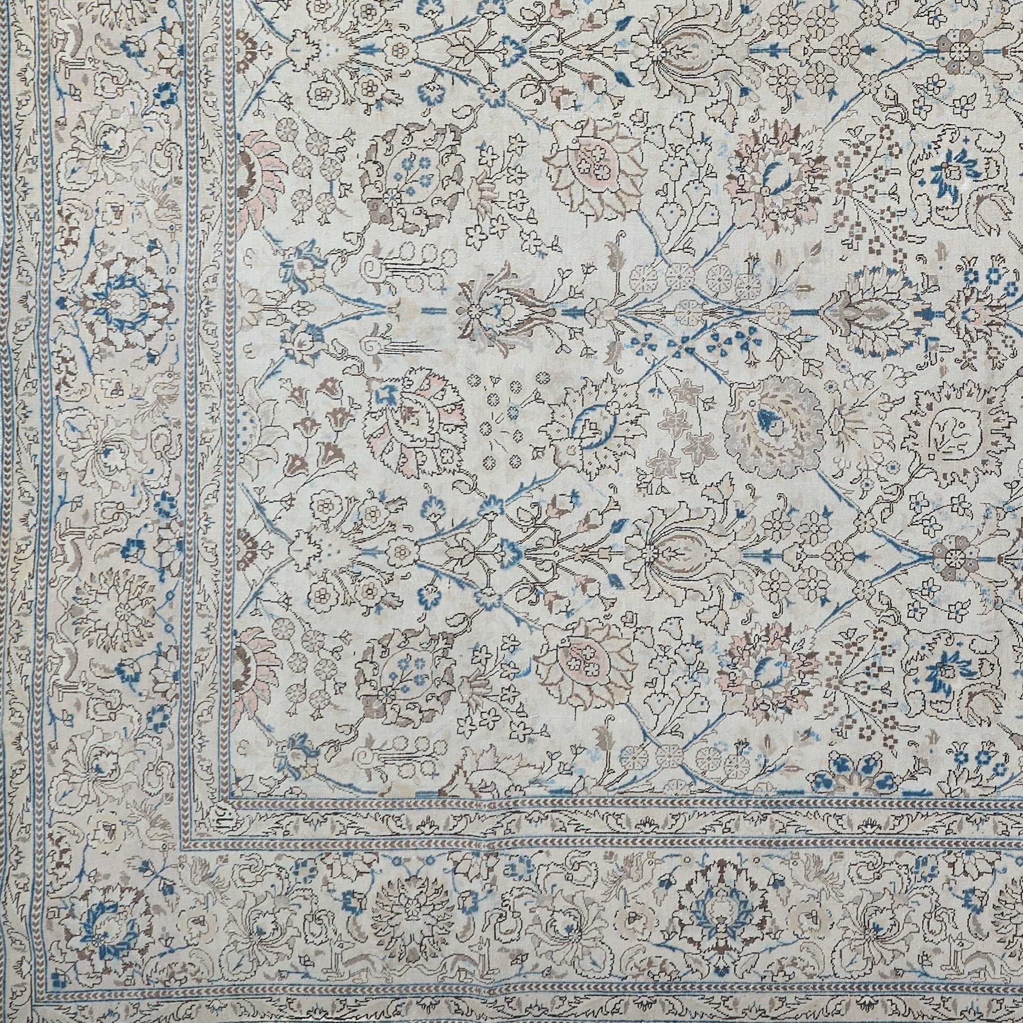 90051 Antique Persian Tabriz Circa 1920