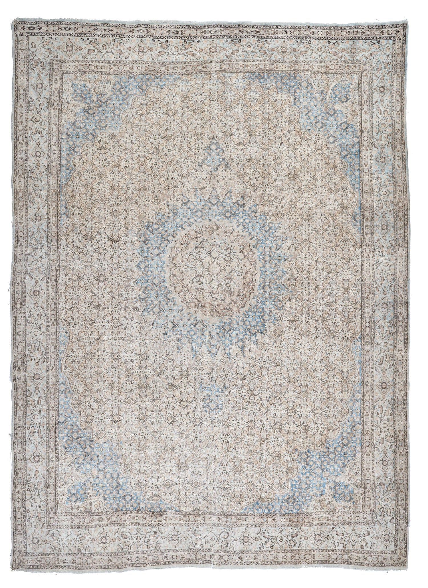 90057 Semi-Antique Persian Tabriz Circa 1920