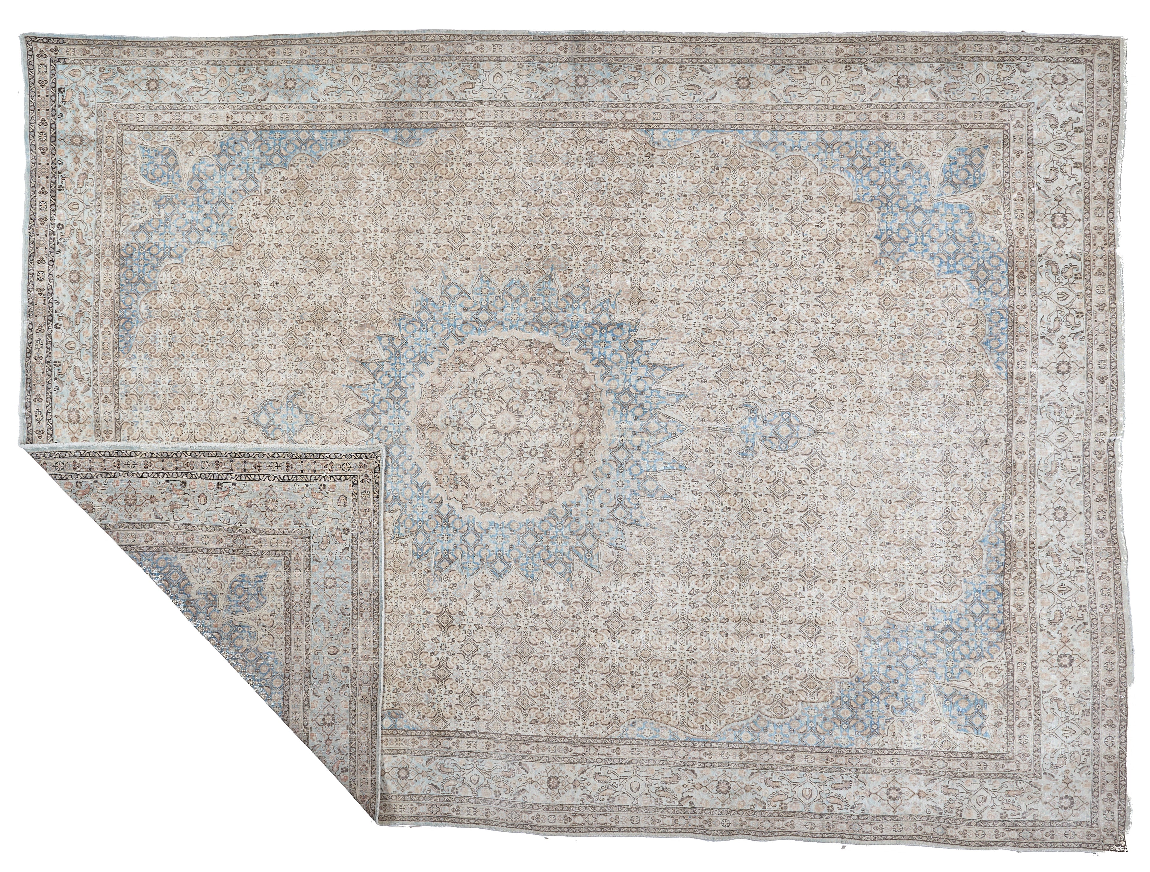 90057 Semi-Antique Persian Tabriz Circa 1920