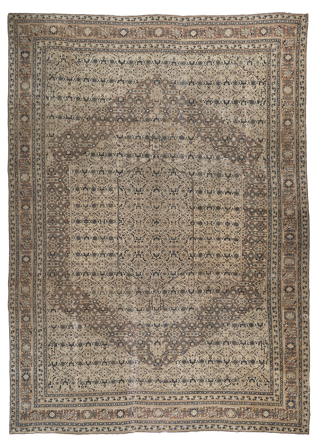 90058 Semi-Antique Persian Tabriz Circa 1900