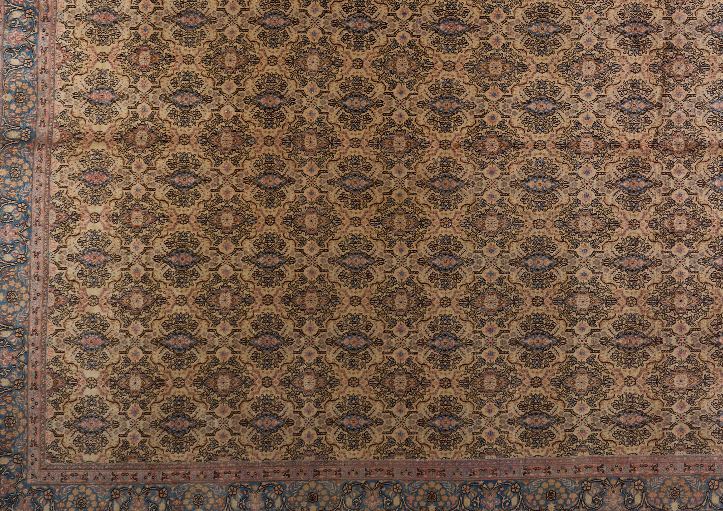 90071 Semi-Antique Persian Tabriz Circa 1950