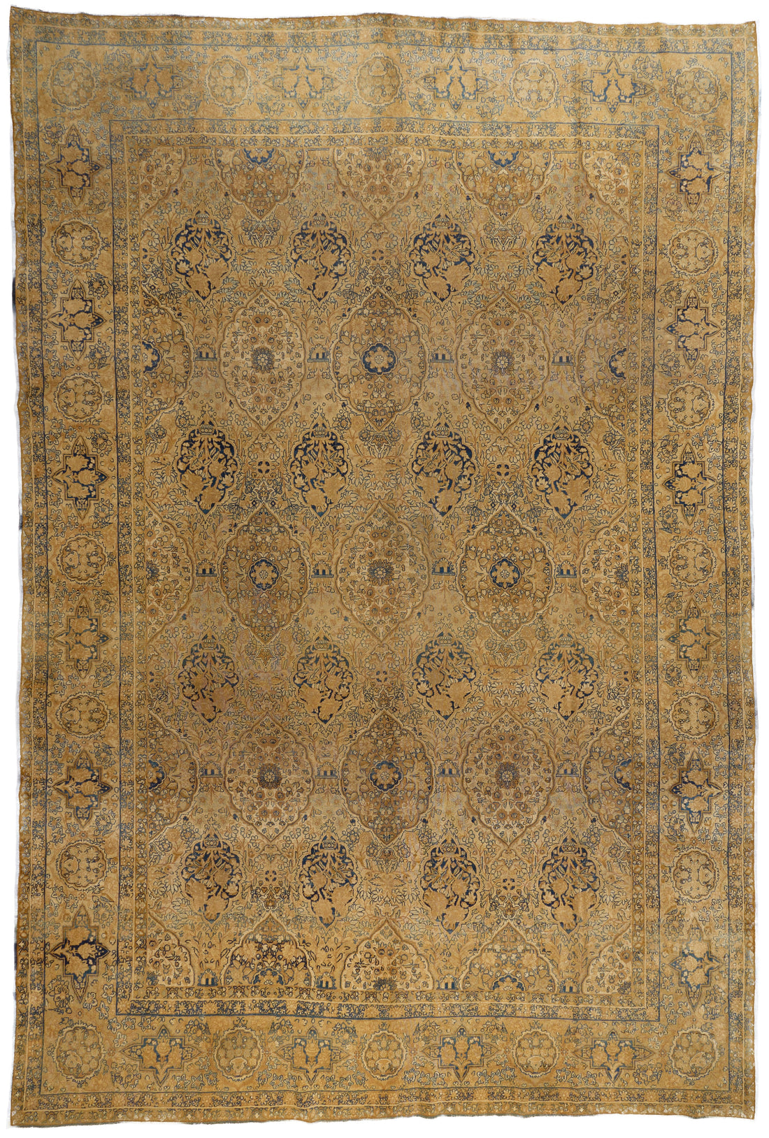 90072 Antique Persian Laver Kerman Rug Circa 1900