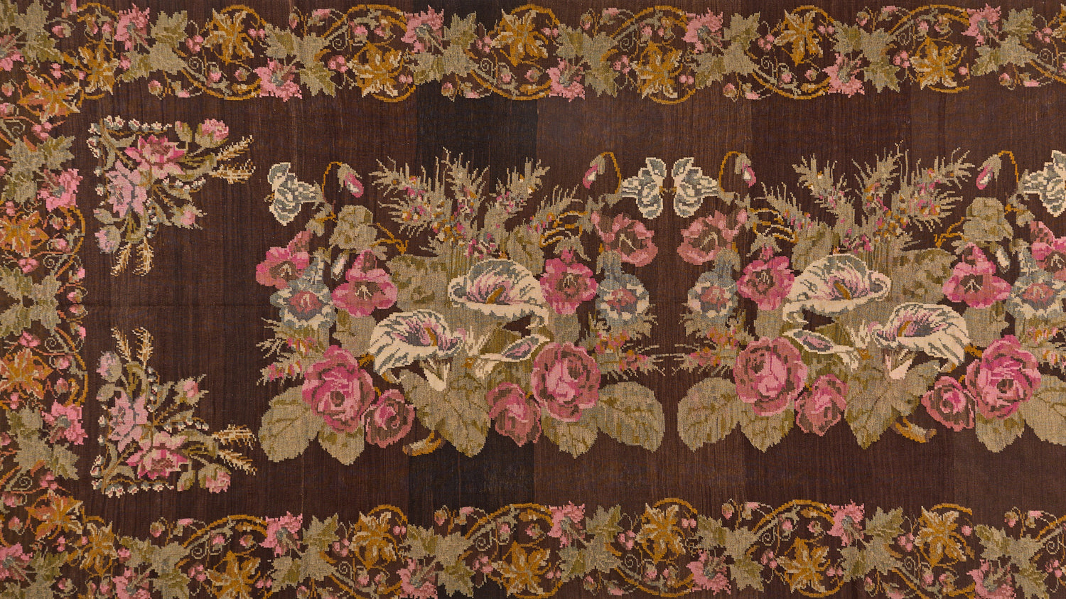 90090 Antique Karabagh Flat Weave Early 1900