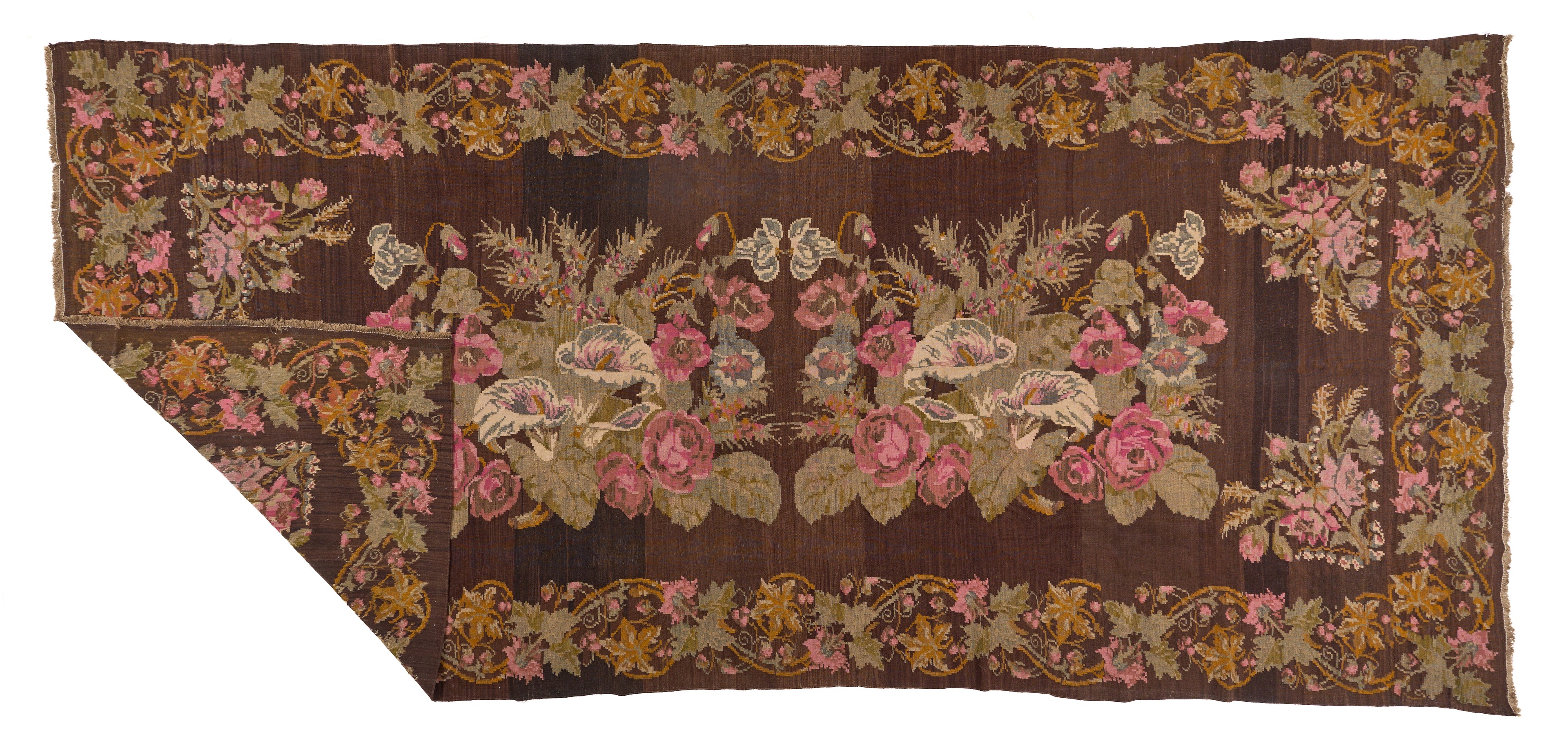 90090 Antique Karabagh Flat Weave Early 1900