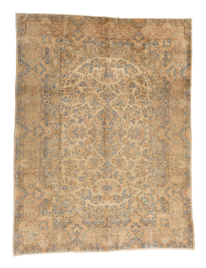 90133 Semi-Antiqie Persian Laver Kirman C 1940