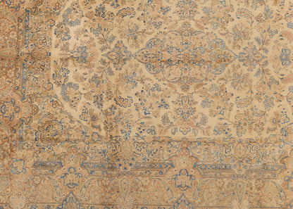 90133 Semi-Antiqie Persian Laver Kirman C 1940