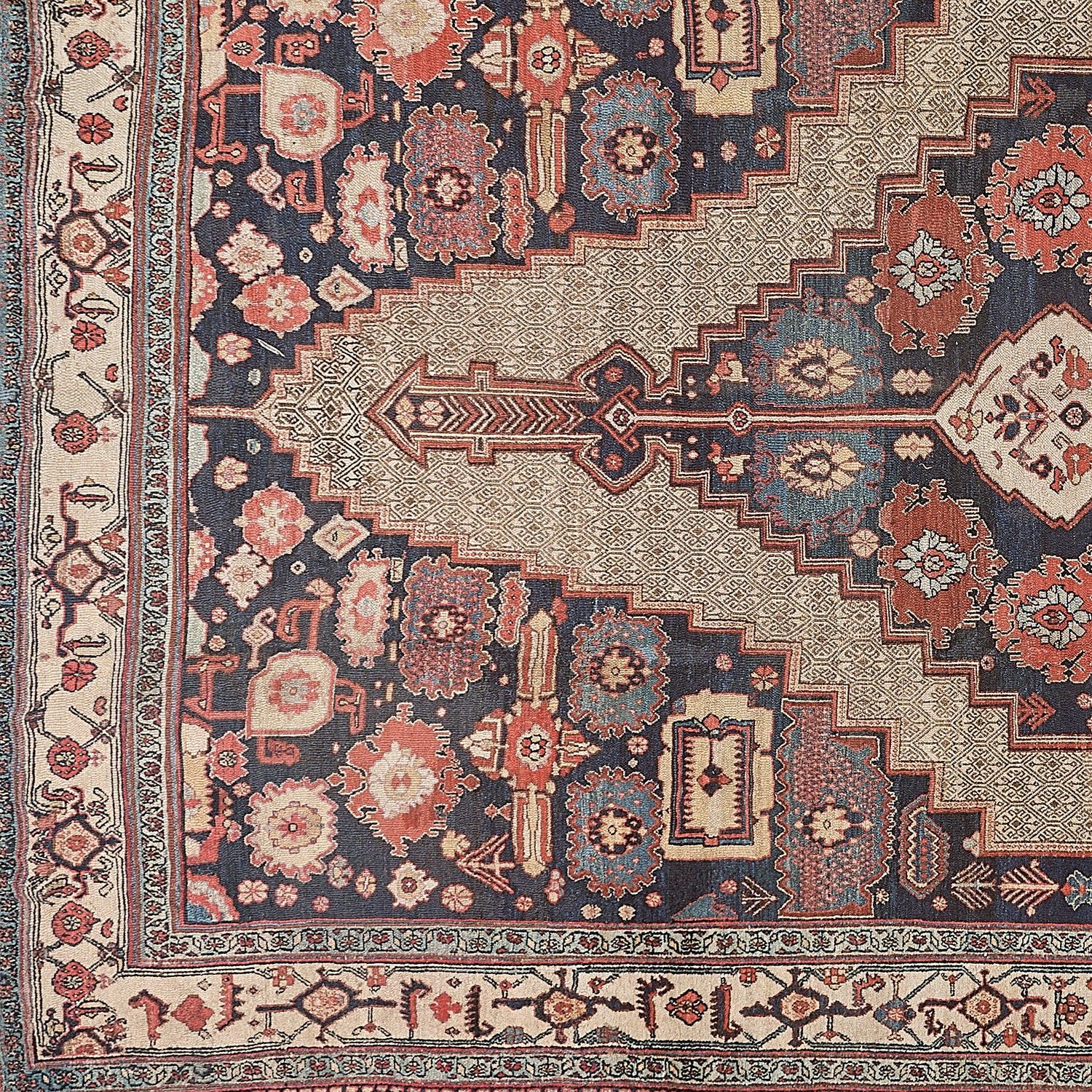 90145 Antique Persian Bibikabad